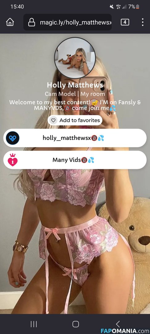 Holly Matthews / HollyMatthewsx / holly_matthewsx / hollymatthews Naken OnlyFans  Läckta Foto #4