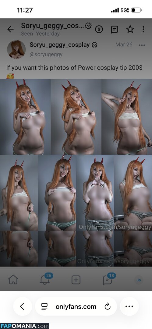 Eugenia Haruno / Soryu Geggy Cosplay / Soryugeggycosplay / soryu_geggy_cosplay / soryugeggy Naken OnlyFans  Läckta Foto #261